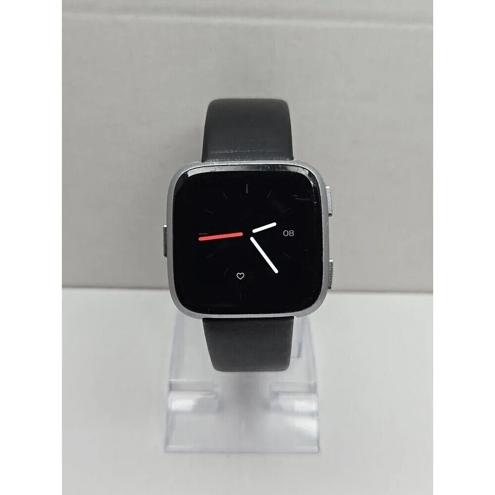 Fitbit Versa FB505 Special Edition Silver Smartwatch Activity Tracker No Charger